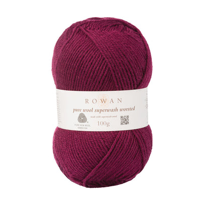 Rowan Pure Wool Superwash Worsted 100g is available to purchase from The Knit Lounge UK knit shop