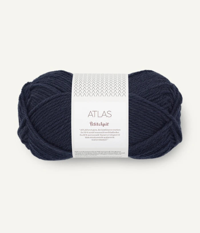 Atlas PetiteKnit by Sandnes Garn - in 5591 Night Sky. Shop now at The Knit Lounge UK yarn shop.