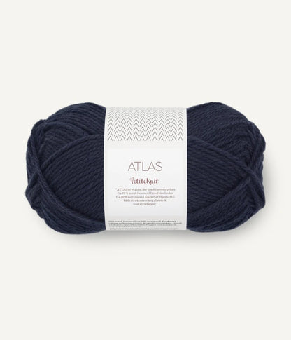 Atlas PetiteKnit by Sandnes Garn - in 5591 Night Sky. Shop now at The Knit Lounge UK yarn shop.