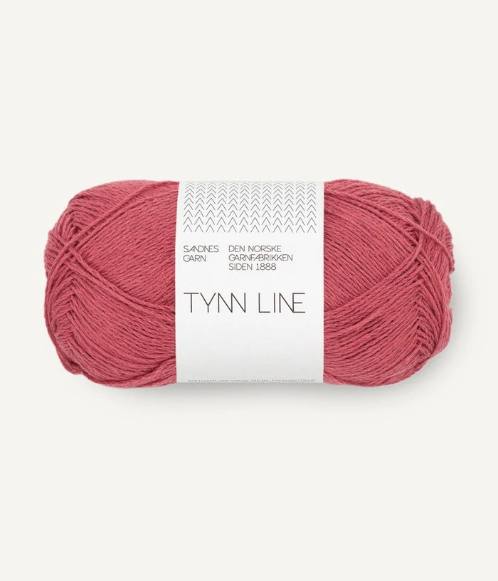 Sandnes Garn Tynn Line in shade 4335 Raspberry Cream availableat The Knit Lounge UK.