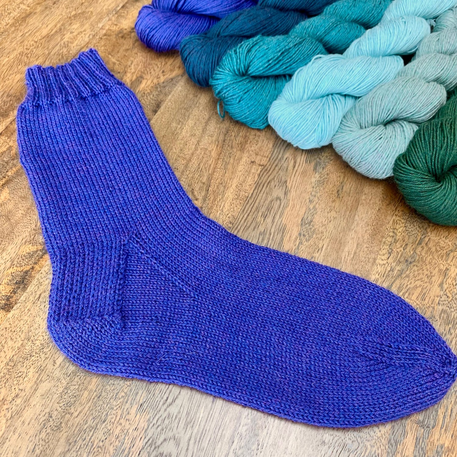 Simple Socks Course- Learn to knit your first pair of socks, Wednesday March 12th, 19th & 26th 7pm - 9pm is available to purchase from The Knit Lounge UK knit shop