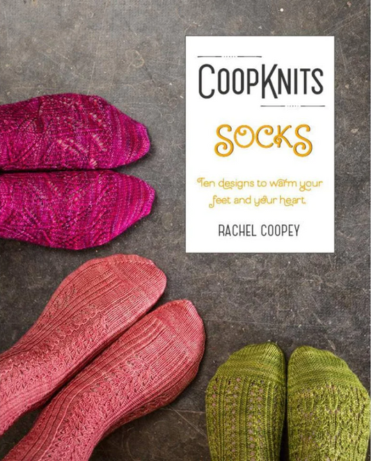 CoopKnits Socks Volume 1 Patterns is available to purchase from The Knit Lounge UK knit shop