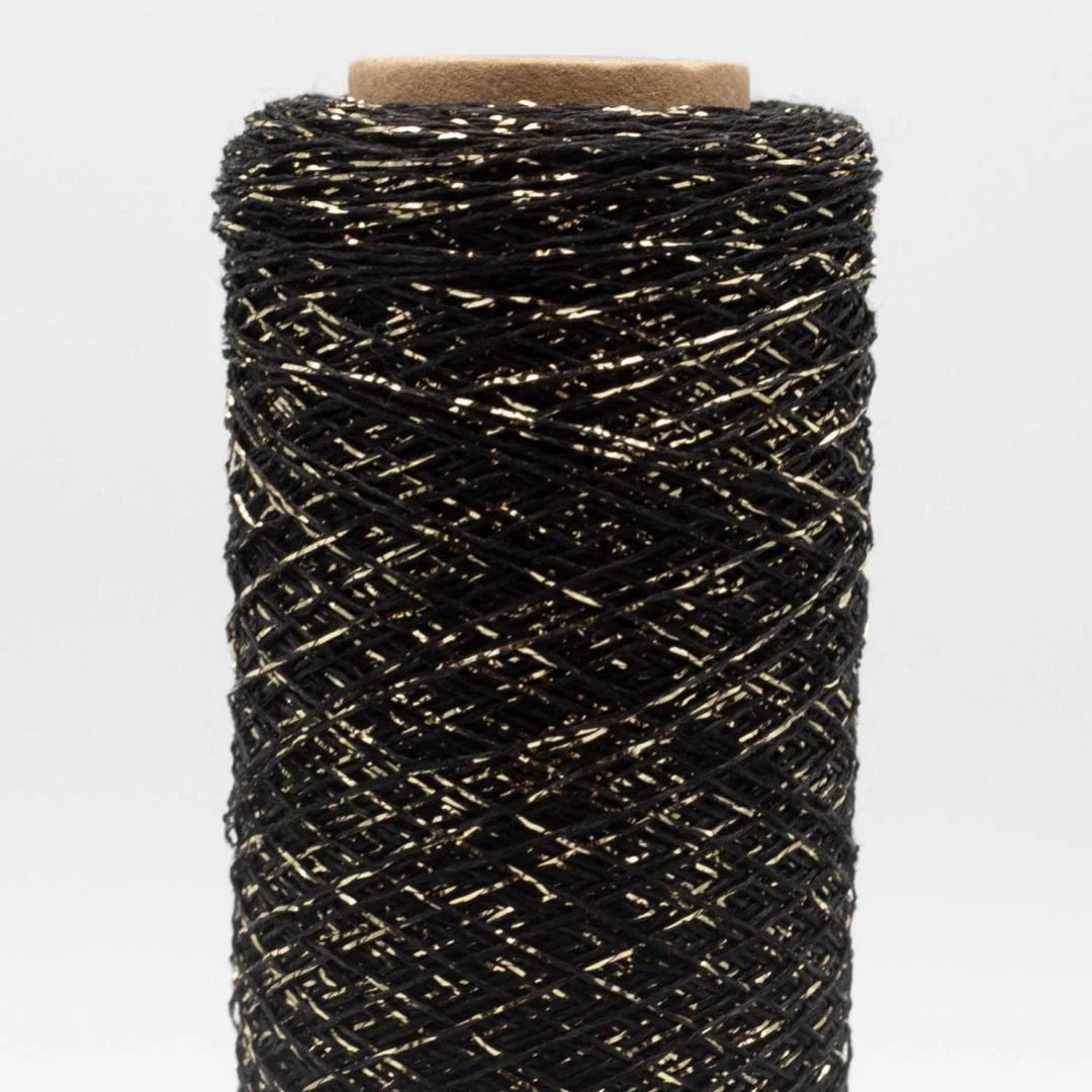 Kremke Stellaris 25g in shade black gold at The Knit Lounge UK yarn shop.