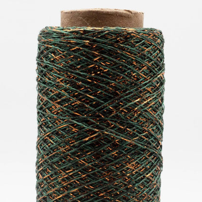 Kremke Stellaris 25g in shade dark green gold at The Knit Lounge UK yarn shop.